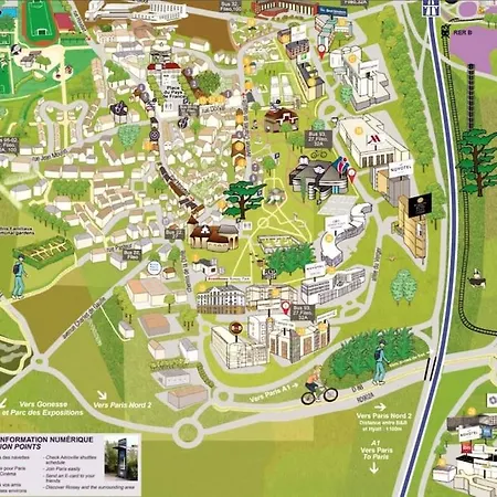 Paris Cdg : Duplex - 3 Bedrooms דירה